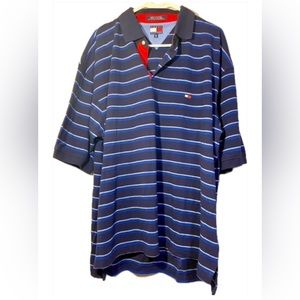 Classic Tommy Hilfiger polo. Men’s xxl. Black/red/white/blue. 100%Cotton.